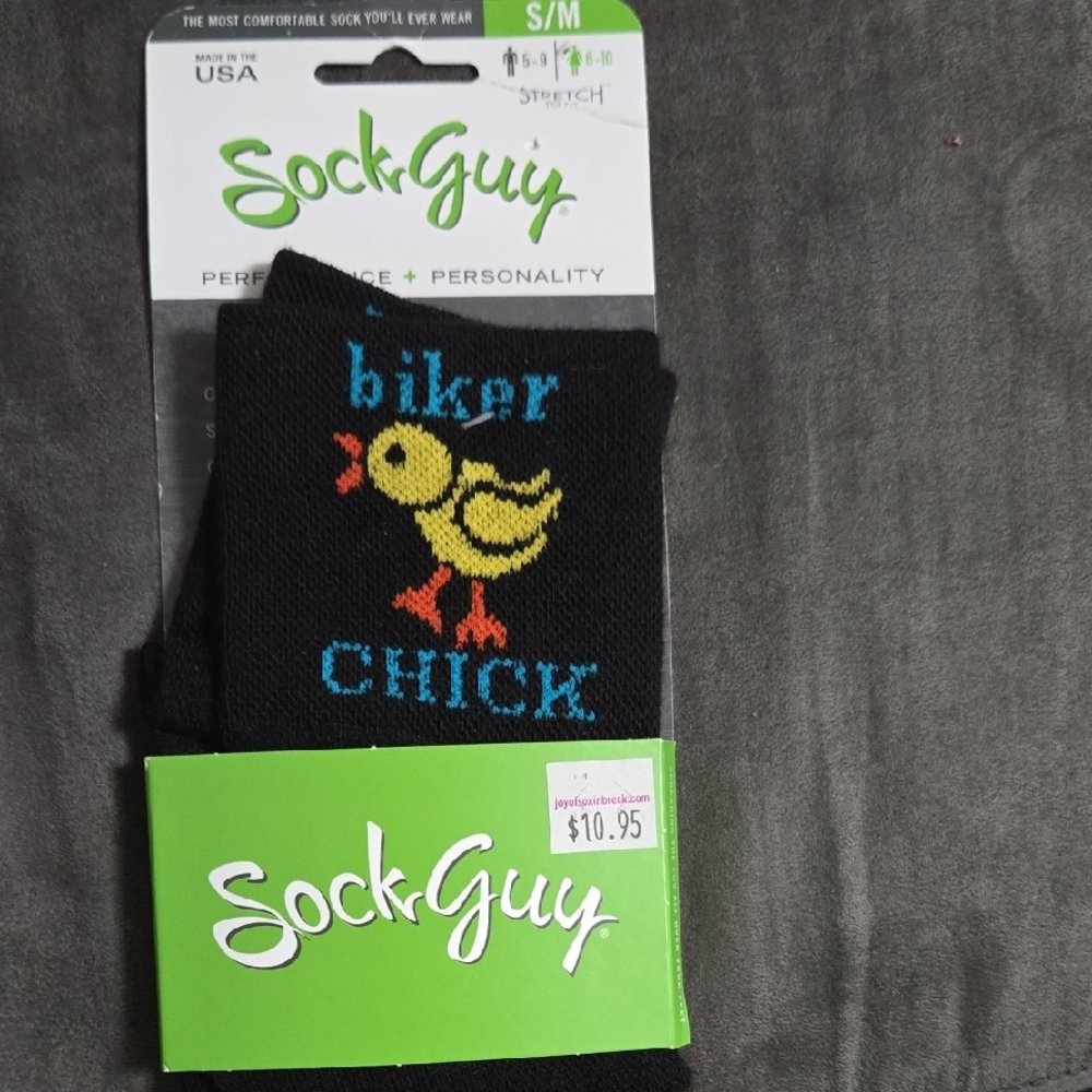 Biker Chick Black Socks